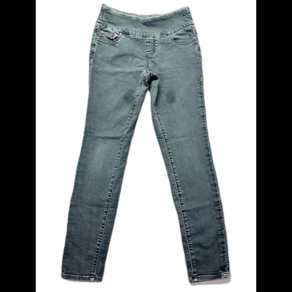 Womens Jag Jeans PULL ON High Rise Skinny Jeggings Blue Grey‎ Jeans 4/27 STRETCH - Picture 1 of 16